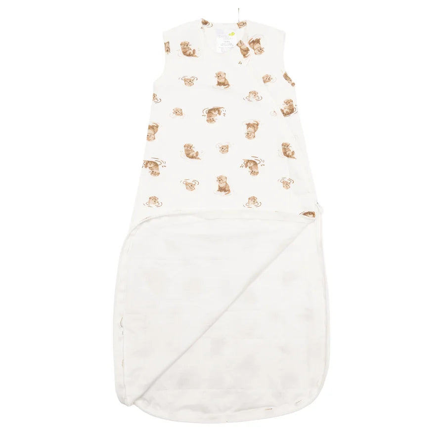 Sac de nuit matelassé en bambou - Loutres (1.0 tog)