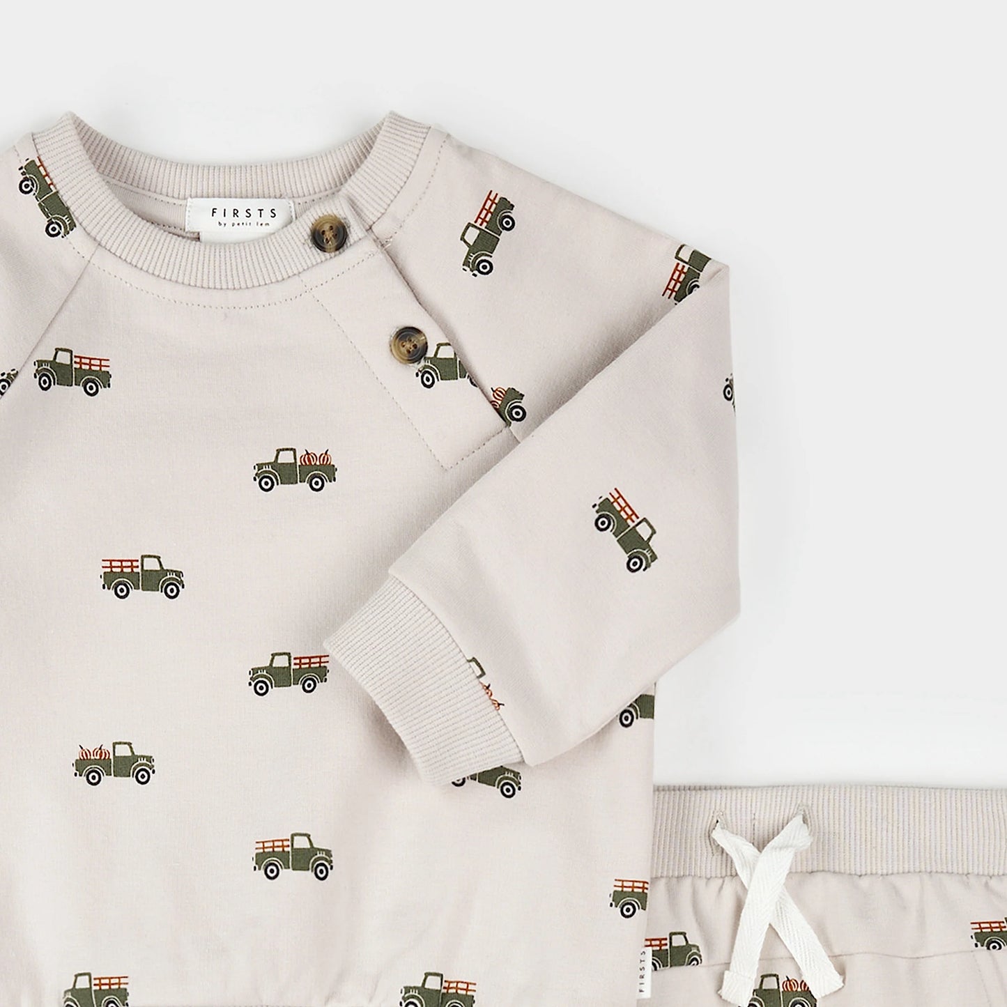 Ensemble 2 pièces Chandail et pantalon - Camion de citrouilles - 3 à 24 mois