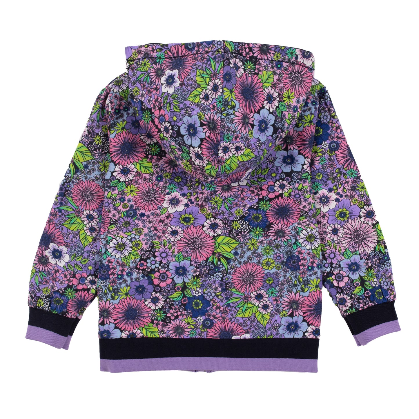 Veste en jersey reversibleavec capuchon - Paix & Amour - S2406-12 - 2 à 10 ans