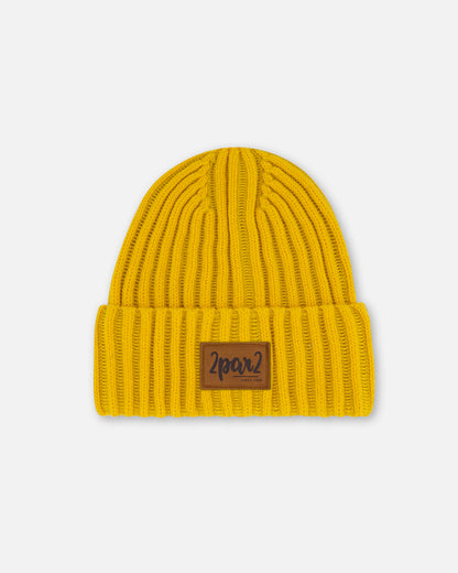 Tuque en tricot - F30WT24-254- Jaune minéral - 2 à 14 ans