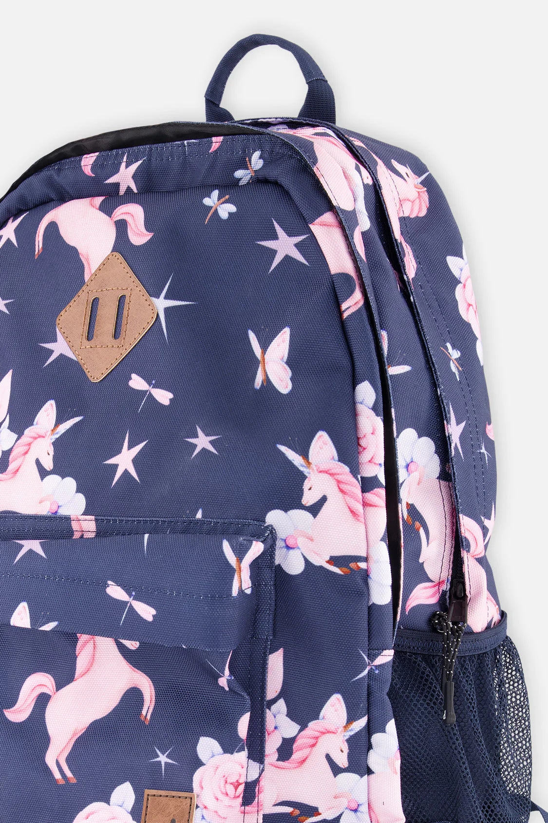 Sac à dos bleu marine imprimé licornes pour enfant - J20ZSD_2J083