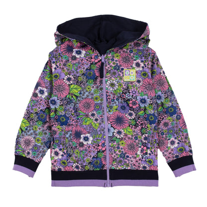 Veste en jersey reversibleavec capuchon - Paix & Amour - S2406-12 - 2 à 10 ans