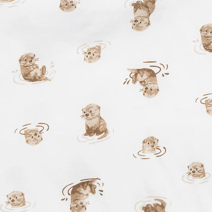 Serviette en bambou - Loutres