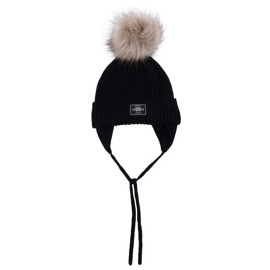 Tuque d’hiver - F25TU850- Noir - 2 à 6 ans