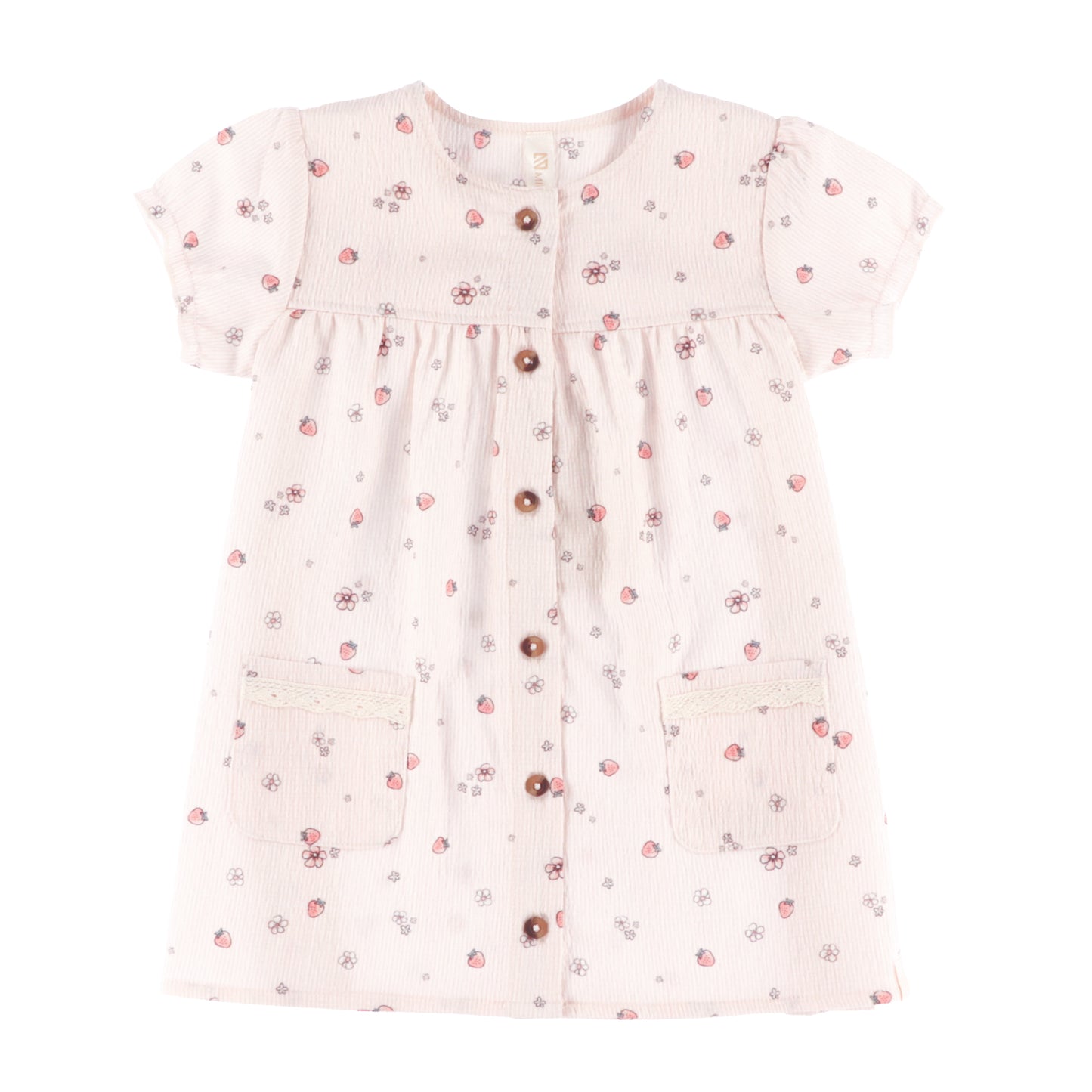 Ensemble tunique et legging 3/4 - Champs de fraises - S2660-08 - Nouveau-né à 24 mois