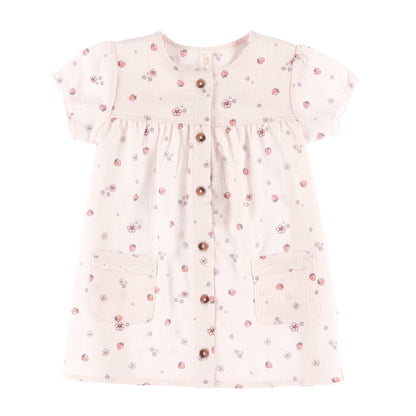 Ensemble tunique et legging 3/4 - Champs de fraises - S2660-08 - Nouveau-né à 24 mois