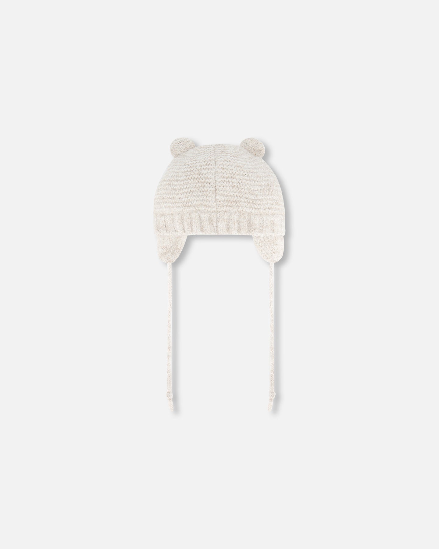 Tuque en tricot d’hiver avec oreille - Blanc - G10ZA03-106 - 3 à 24 mois