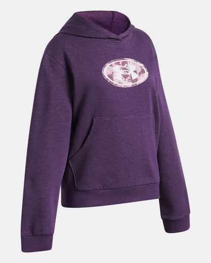 Chandail à capuchon -  UA Big Logo Print Fill 6016514-526 - Prune - 7 à 14 ans