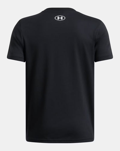 T-Shirt -  UA Logo Wordmark 1389963-001 - Noir- 7 à 14 ans