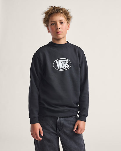 Chandail classique crew neck - Noir -  8 à 14 ans