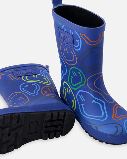 Bottes de pluie H30WB10-Imprimé Happy face - 4E à 13E