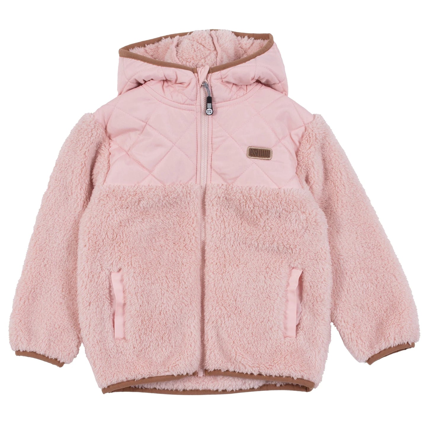 Veste de sherpa - F25VS02-2- Rose - 2 à 12 ans