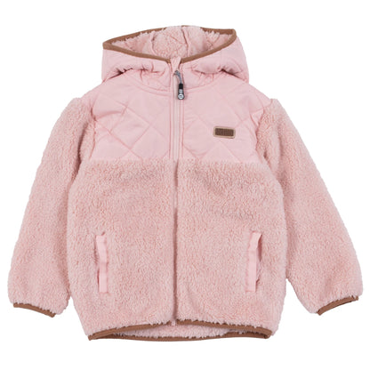 Veste de sherpa - F25VS02-2- Rose - 2 à 12 ans
