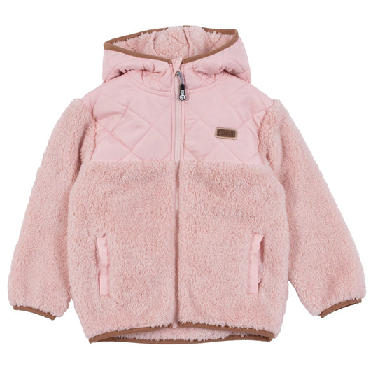 Veste de sherpa - F25VS02-2- Rose - 2 à 12 ans