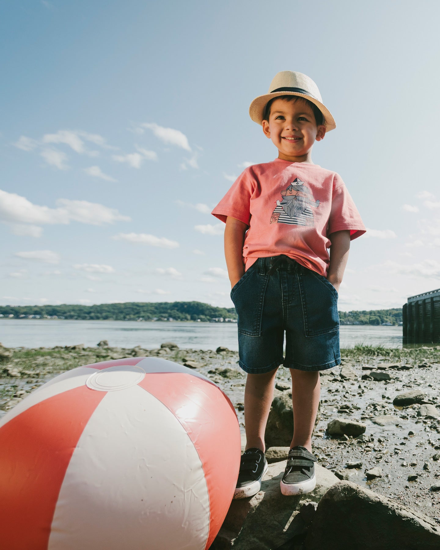 Short denim en french terry - H30YB28_01230 - 2 à 10 ans