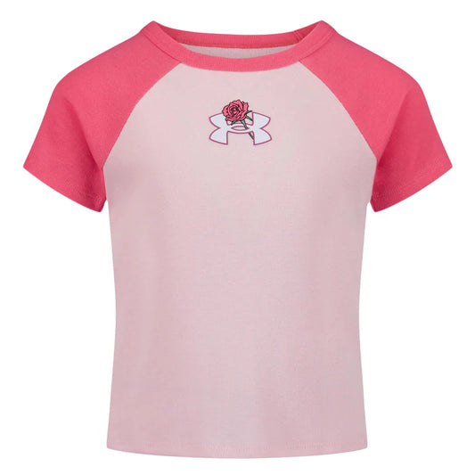 T-shirt raglan - Rose - 2 à 7 ans