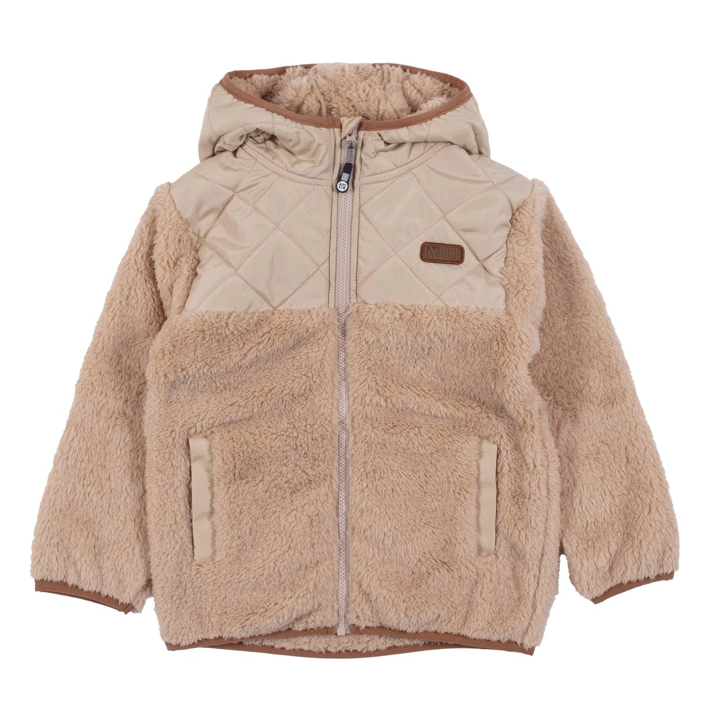 Veste de sherpa - F25VS01 - Beige - 2 à 12 ans