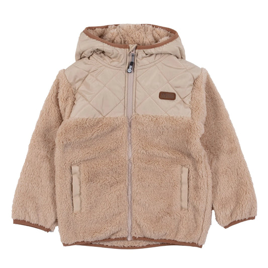 Veste de sherpa - F25VS01 - Beige - 2 à 12 ans