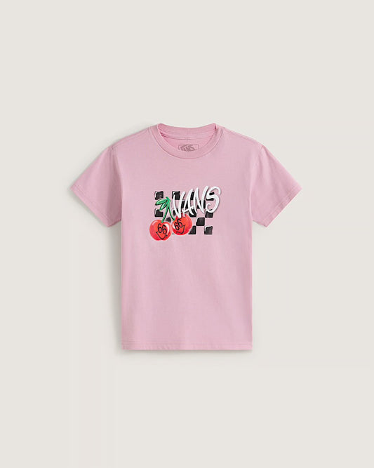 CHECKER CHERRIES SS - ROSE - 2 à 7 ans