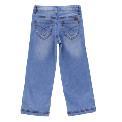 Jeans jambes larges- Le club des cowgirls - S2606-15 - 2 à 10 ans