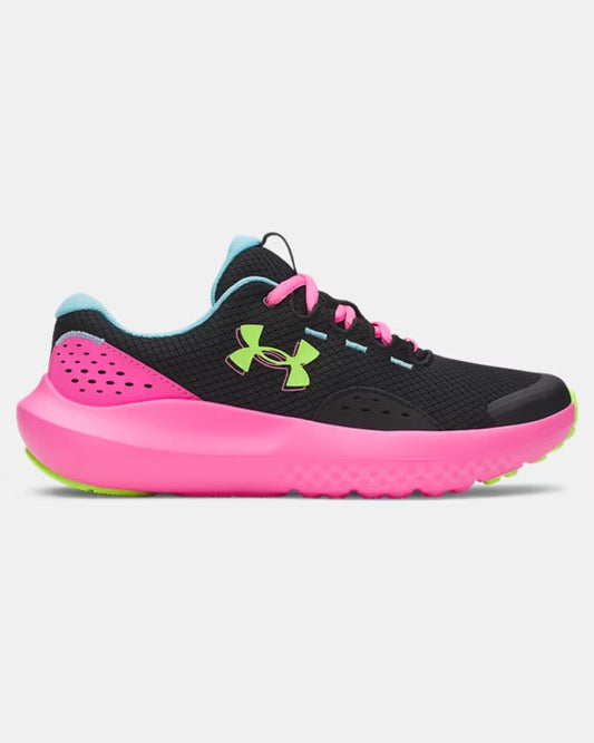 Chaussures de course UA Surge 4 - 3027108-005 - Noir/Rose - 4J à 6J