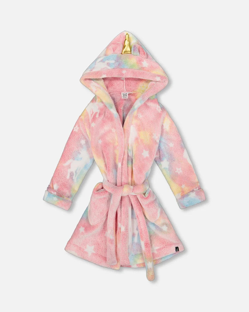 Peignoir En Peluche "Brille Dans Le Noir" - H20R90-000 - 2 à 12 ans