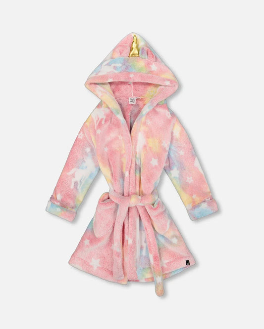 Peignoir En Peluche "Brille Dans Le Noir" - H20R90-000 - 2 à 12 ans