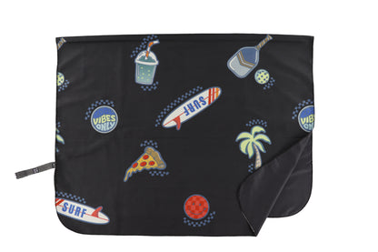 Serviette de plage - S26BT101 - Noir