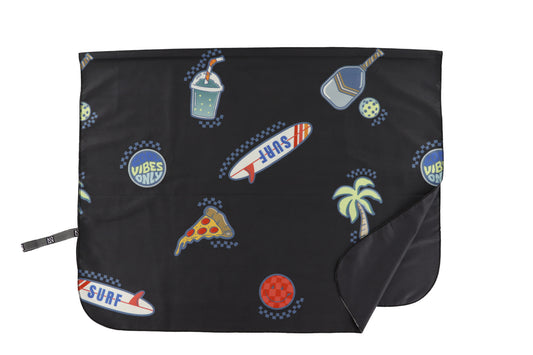 Serviette de plage - S26BT101 - Noir