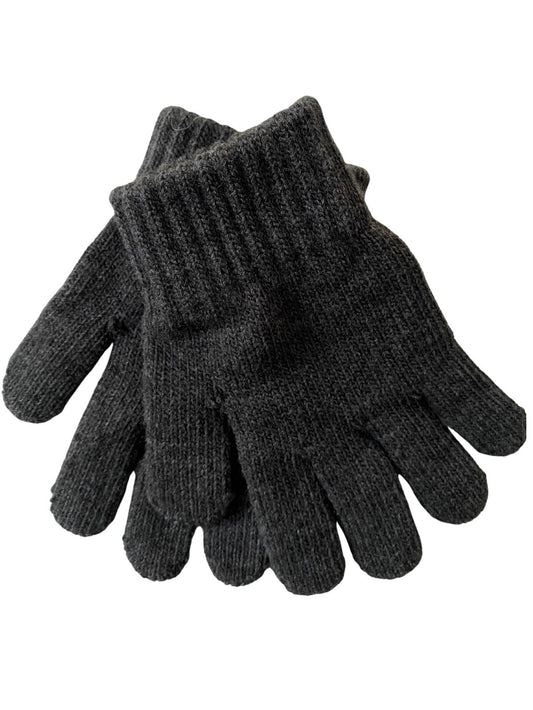 Gants en tricot- Charcoal