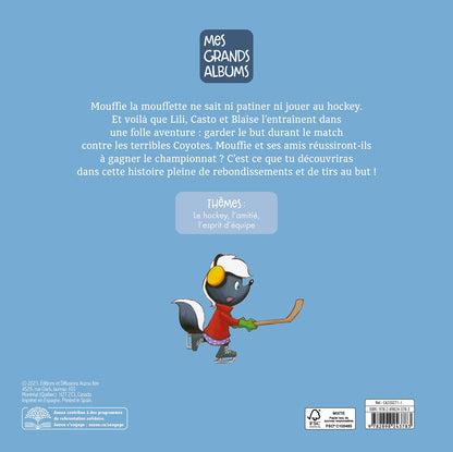 Livre - Mouffie la mouffette Vive le hockey !