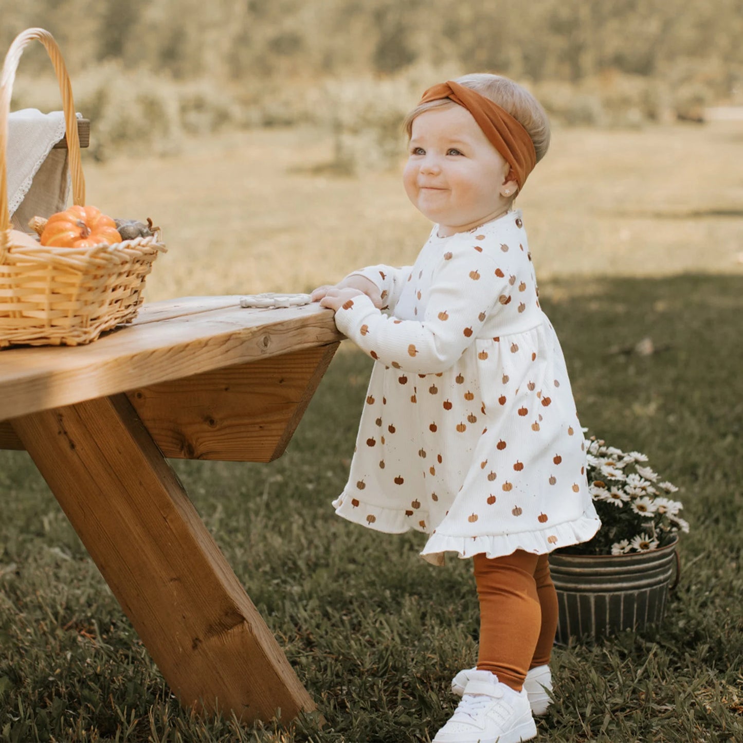 Ensemble Robe et legging citrouilles - 3 à 24M