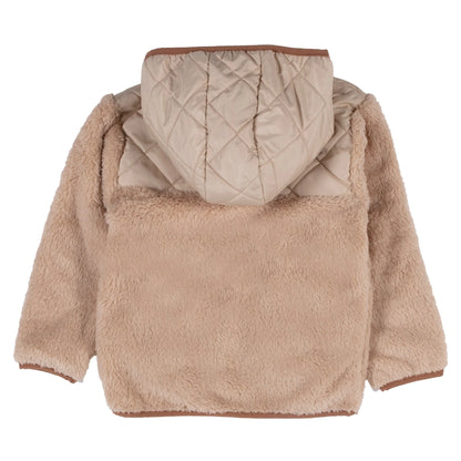Veste de sherpa - F25VS01 - Beige - 2 à 12 ans