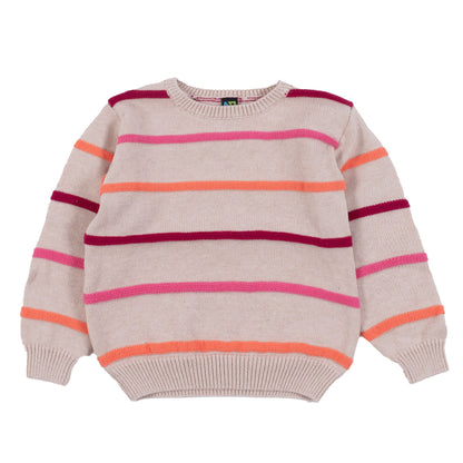 Chandail en tricot - Fleurs d’antan - F2504-07- 2 à 10 ans
