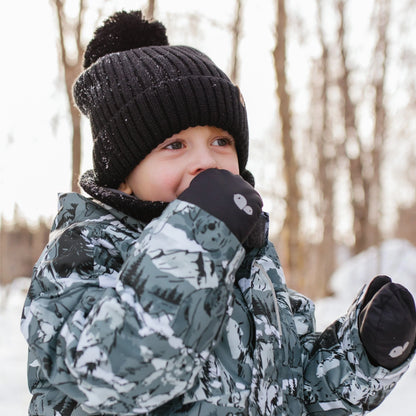 Mitaines d'hiver pour enfants - Noir