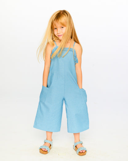Jumpsuit chambray - H30K41_3H129 - 2 à 10 ans