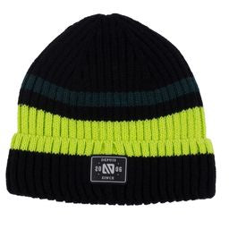 Tuque d’hiver - F25TU801 - Noir et verte - 7/14 ans