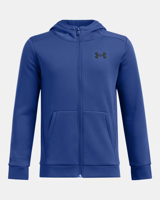 Boys' Armour Fleece® Full-Zip- Bleu - 7 à 14 ans