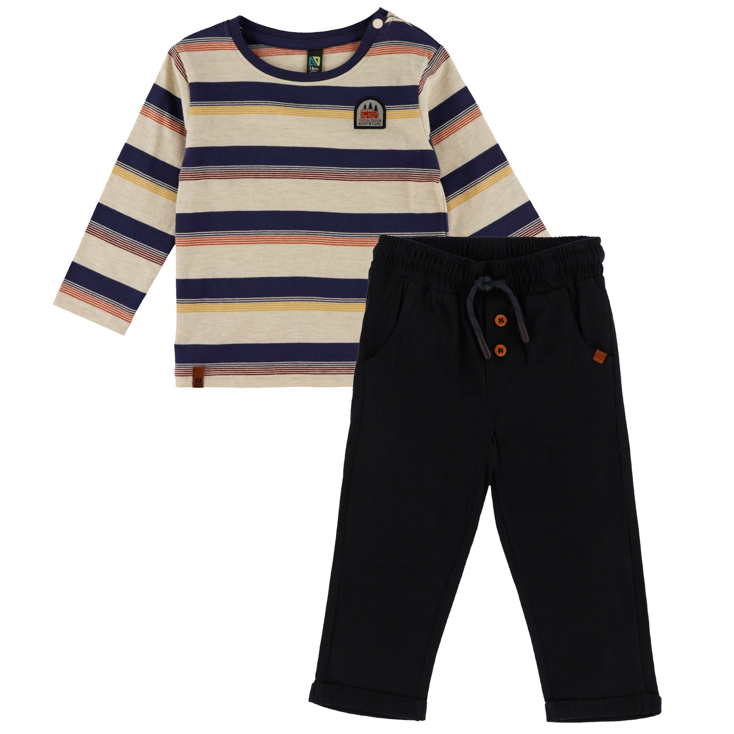 Ensemble chandail et pantalon - Petit renard - F2657-02 - 3 à 24 mois