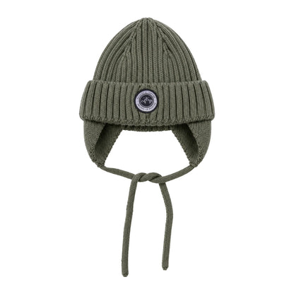 Tuque d’hiver en tricot avec oreilles F26ACC15 - Sauge - 2 à 8 ans