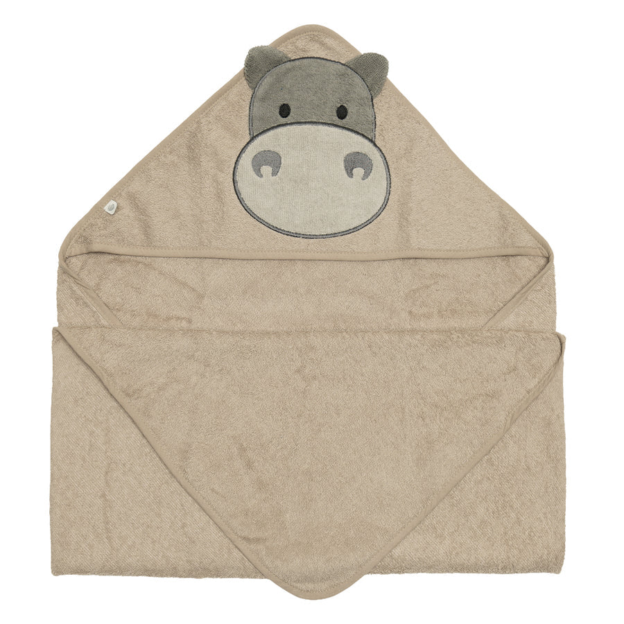 Serviette à capuchon pour bébé - Hippopotame