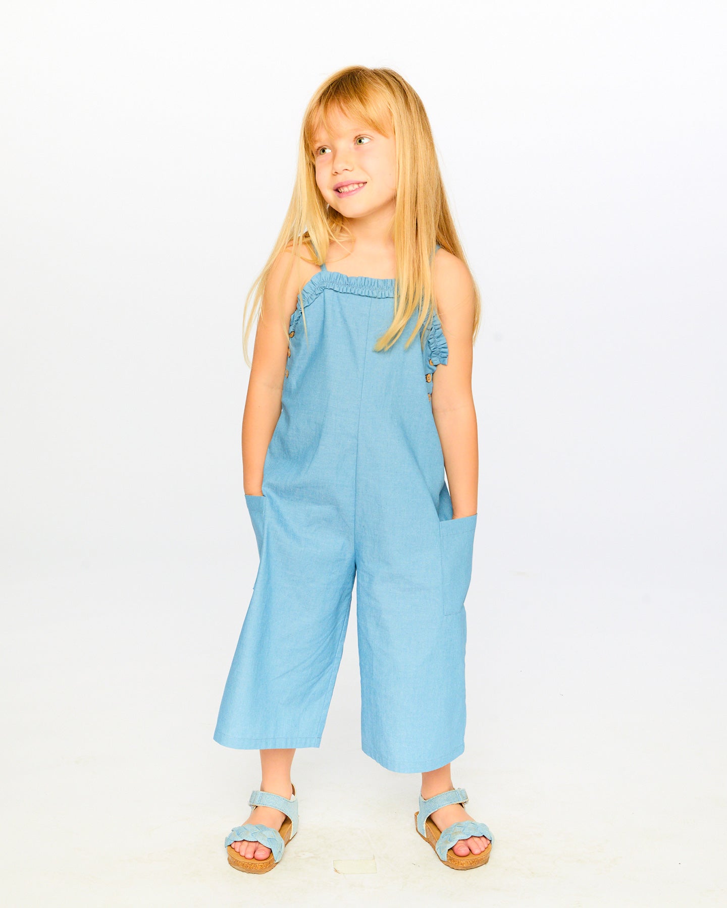 Jumpsuit chambray - H30K41_3H129 - 2 à 10 ans