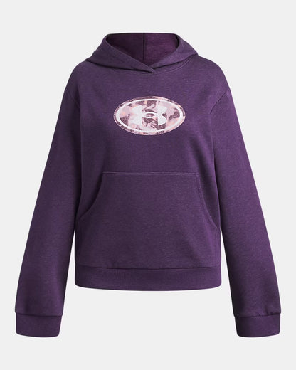 Chandail à capuchon -  UA Big Logo Print Fill 6016514-526 - Prune - 7 à 14 ans