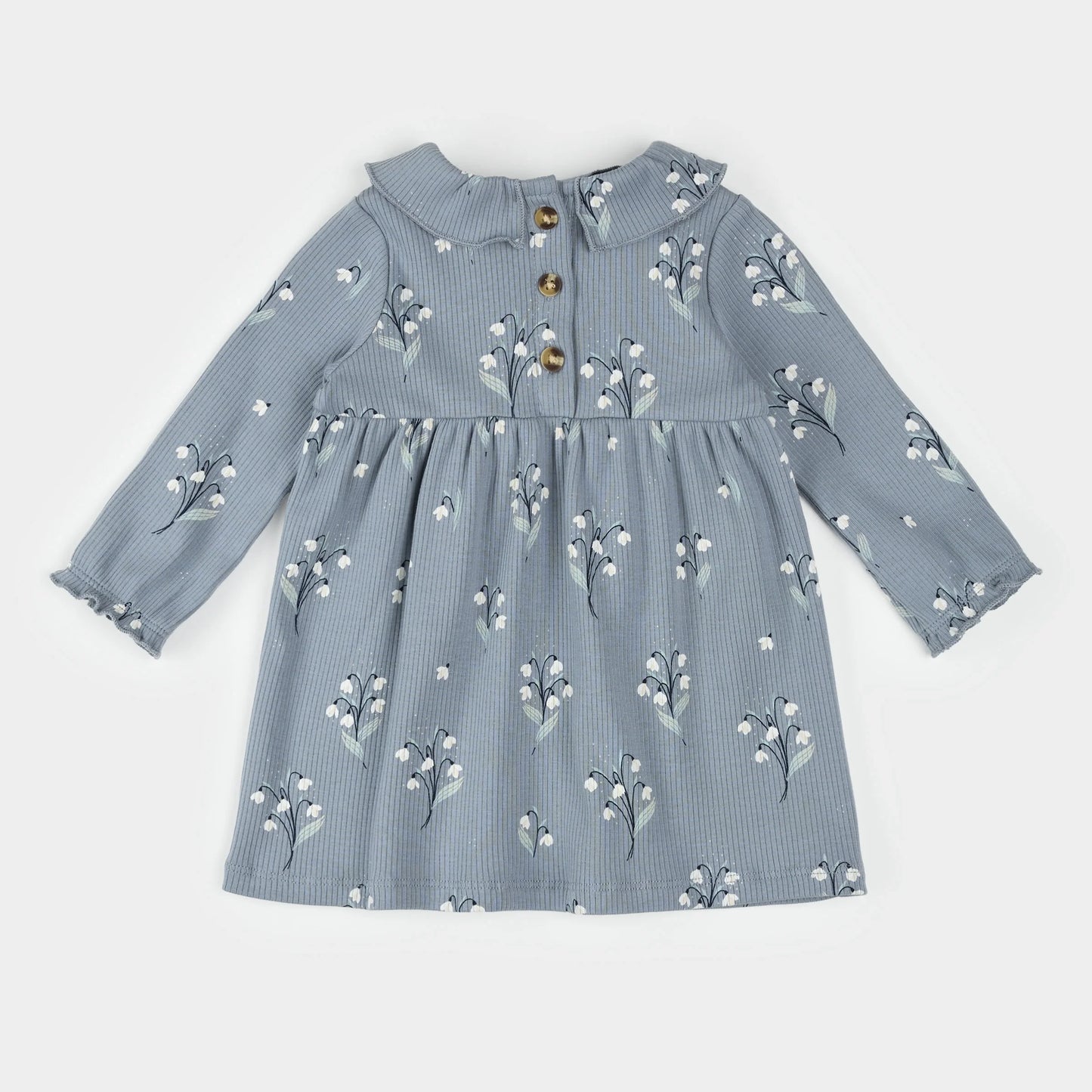 Ensemble 2 pièces robe et legging - Fleurs/Bleu - 3 à 24 mois