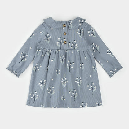 Ensemble 2 pièces robe et legging - Fleurs/Bleu - 3 à 24 mois