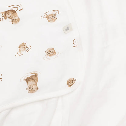 Couverture en bambou - Loutres