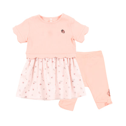 Tunique et legging - Champs de fraises - S2660-07 - Nouveau-né à 24 mois