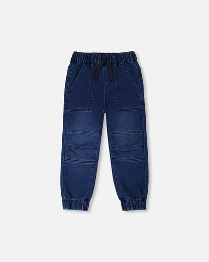 Pantalon denim en french Terry  - H30YB22_01230 - 2 à 10 ans