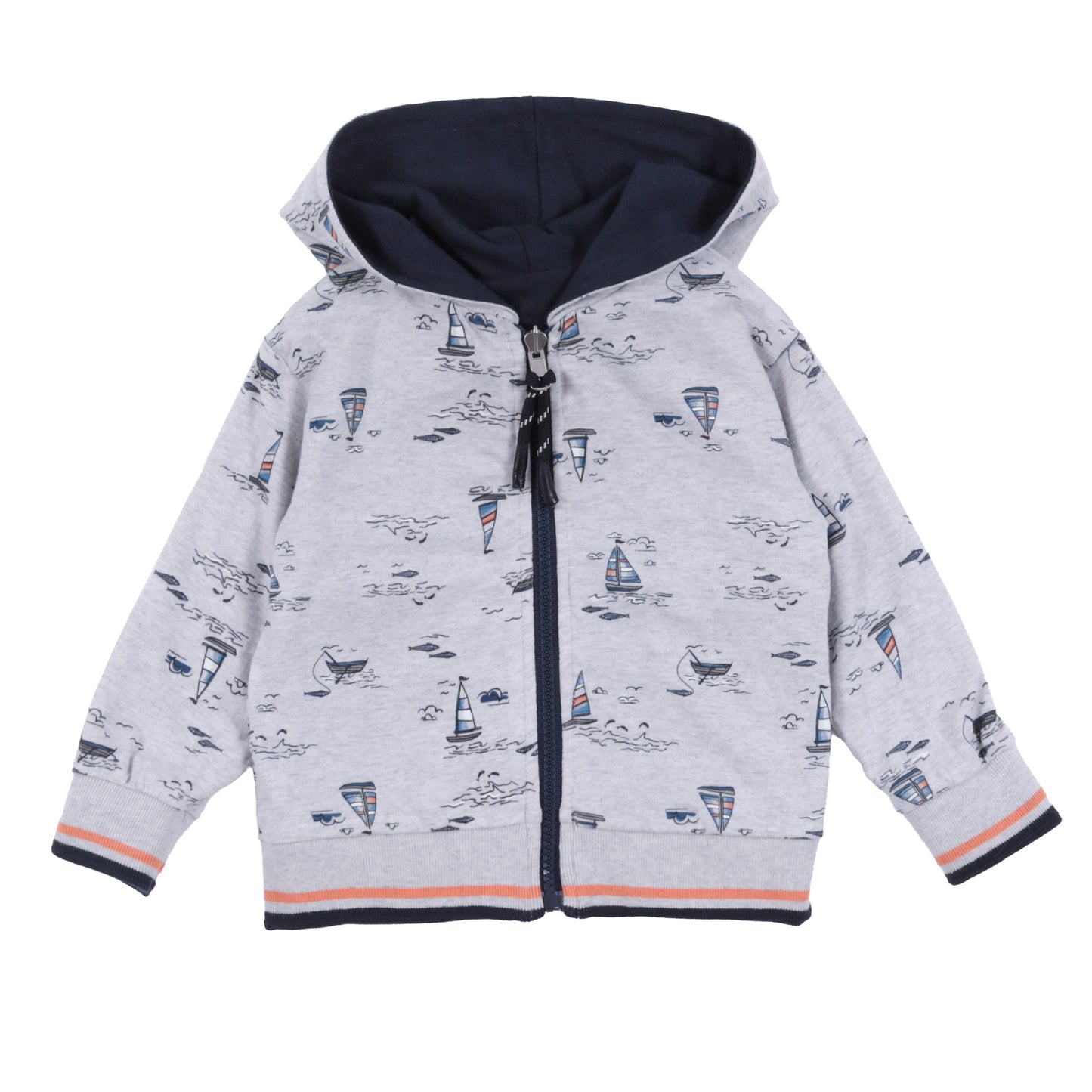 Veste à capuchon réversible - Club de l’océan- S2651-07 - 3 à 24 mois