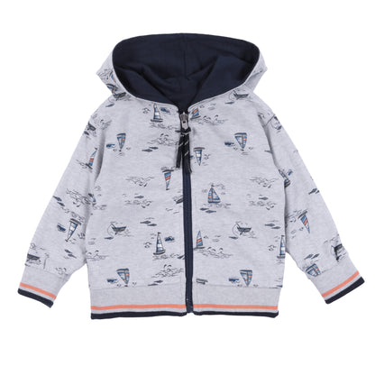 Veste à capuchon réversible - Club de l’océan- S2651-07 - 3 à 24 mois